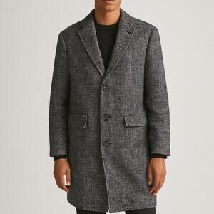 Club Monaco Manteco Italian Wool Houndstooth Coat